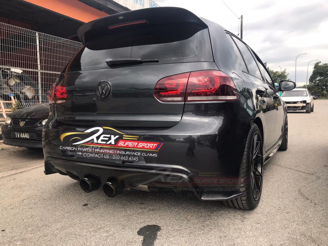 Golf MK6 R Rear Diffuser Exot Diffuser | Rexsupersport - Specializes In ...