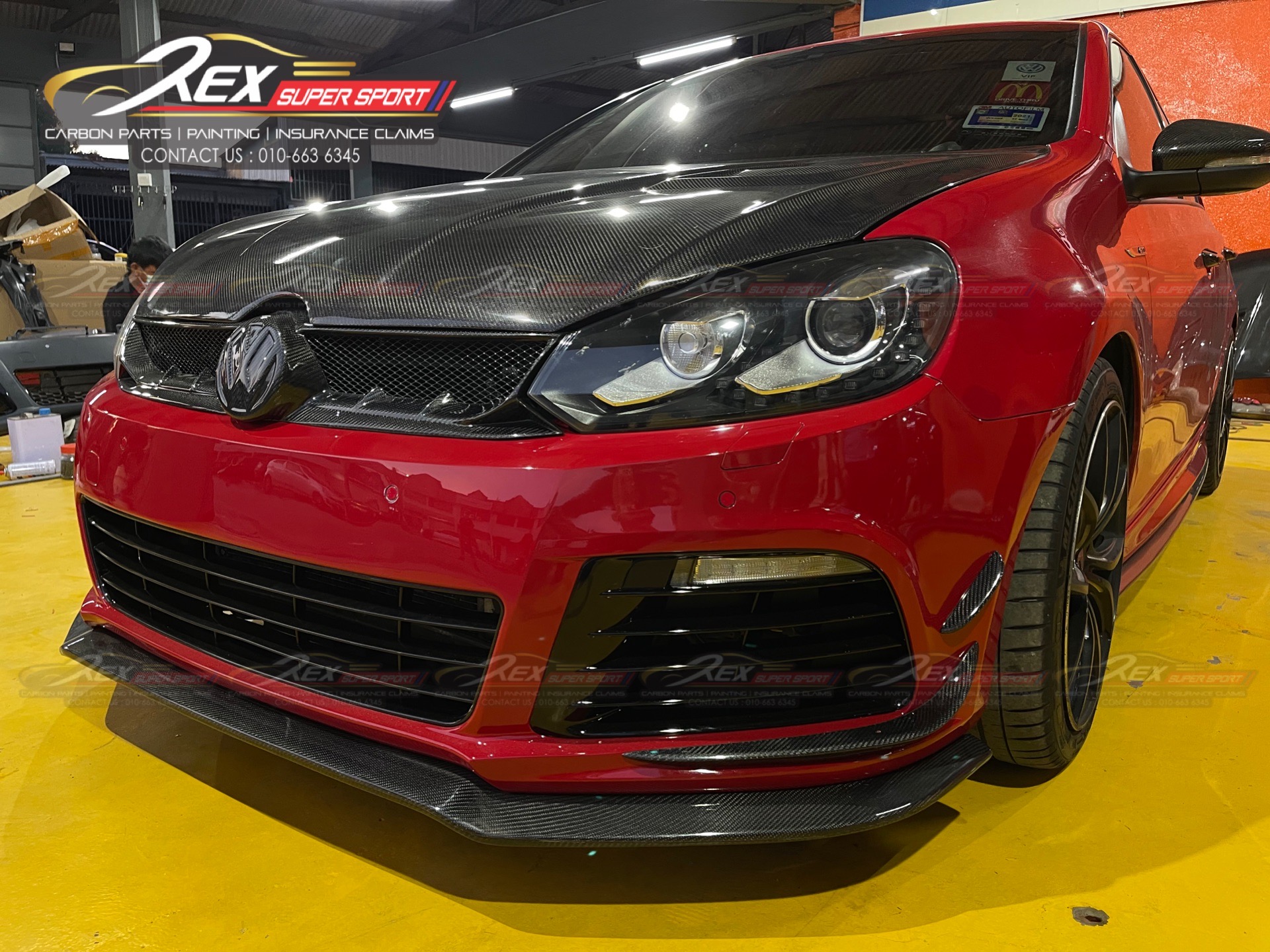 Golf MK6 Front Grill Carbon | Rexsupersport - Specializes In Providing ...