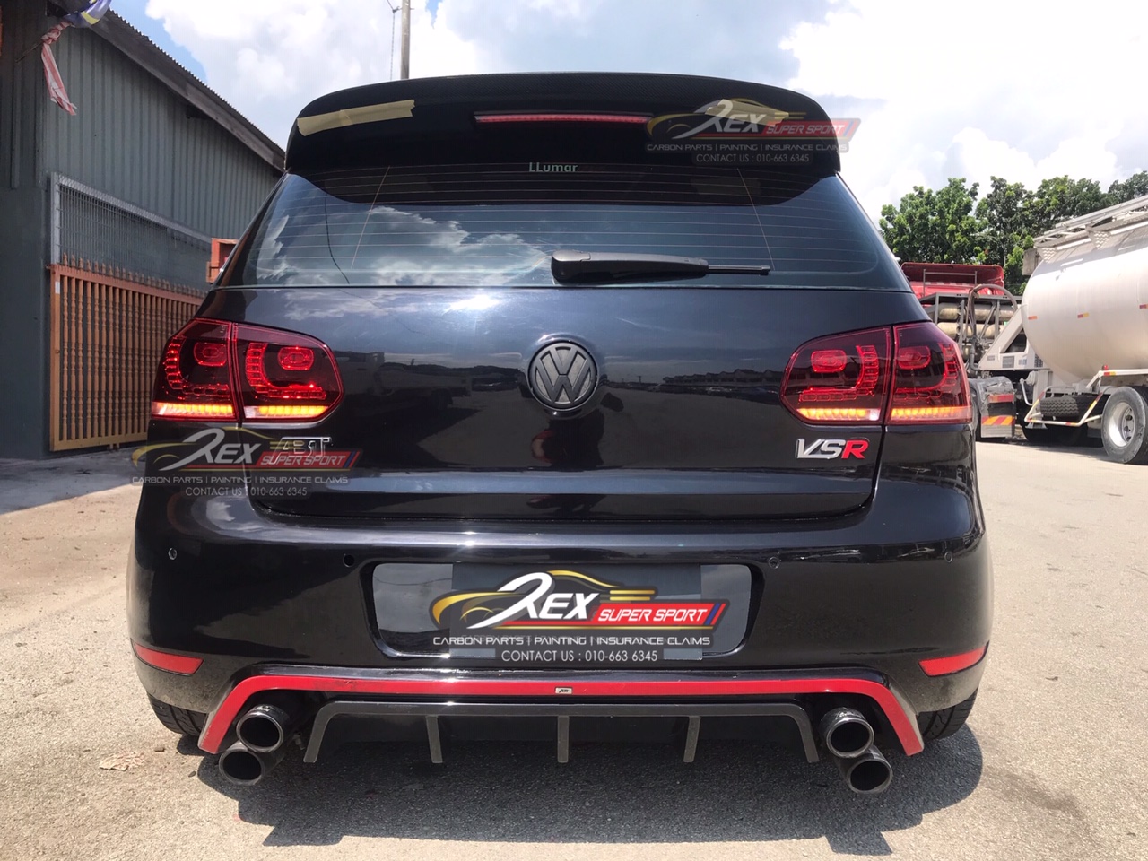 Golf MK6 GTI / R Revozport Big Spoiler | Rexsupersport - Specializes In ...