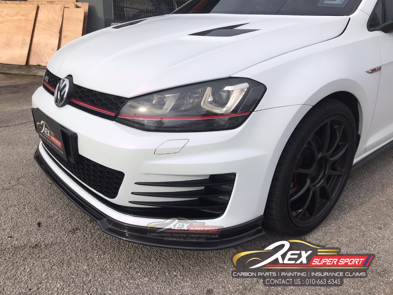 Volkswagen MK7 GTI Front Lip Revozport | Rexsupersport - Specializes In ...