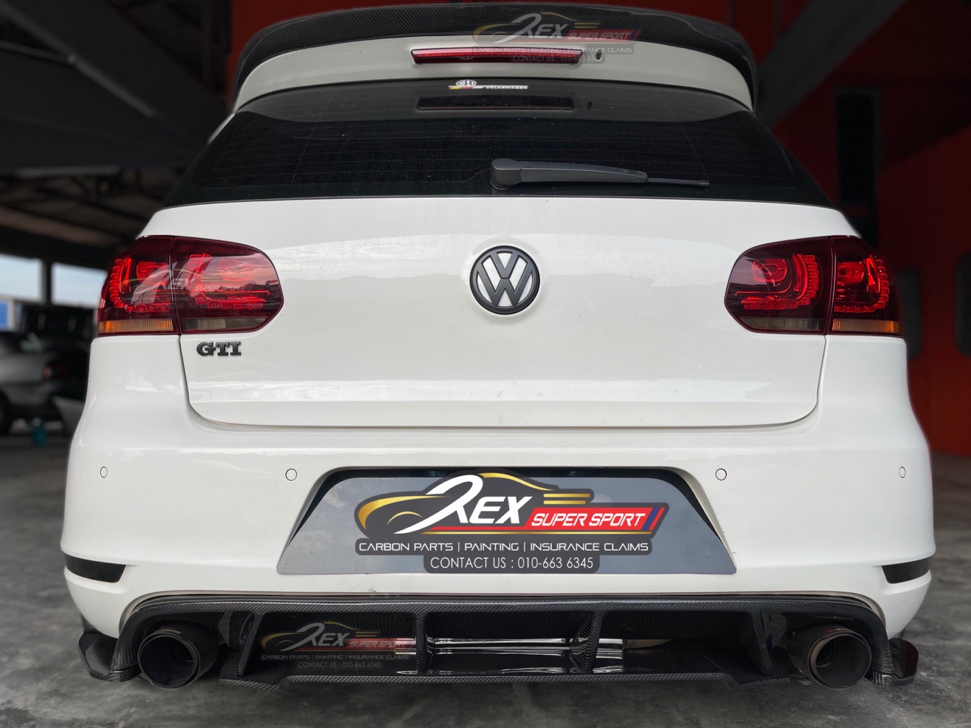 Golf Mk6 Gti Rear Diffuser Revozport Carbon Rexsupersport