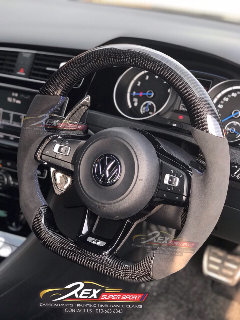 Golf Mk7   Mk7.5 Gti R Paddle Shift Real Carbon 