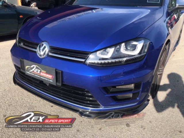 Golf MK7 R Front Lip Revozport Carbon | Rexsupersport - Specializes In ...