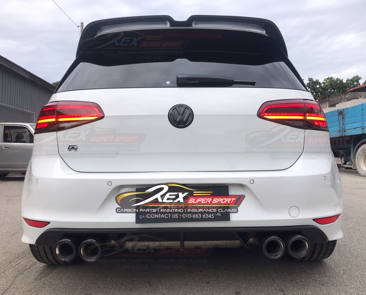 Golf Mk7 R Carbon Rear Diffuser Rexsupersport Specializes In