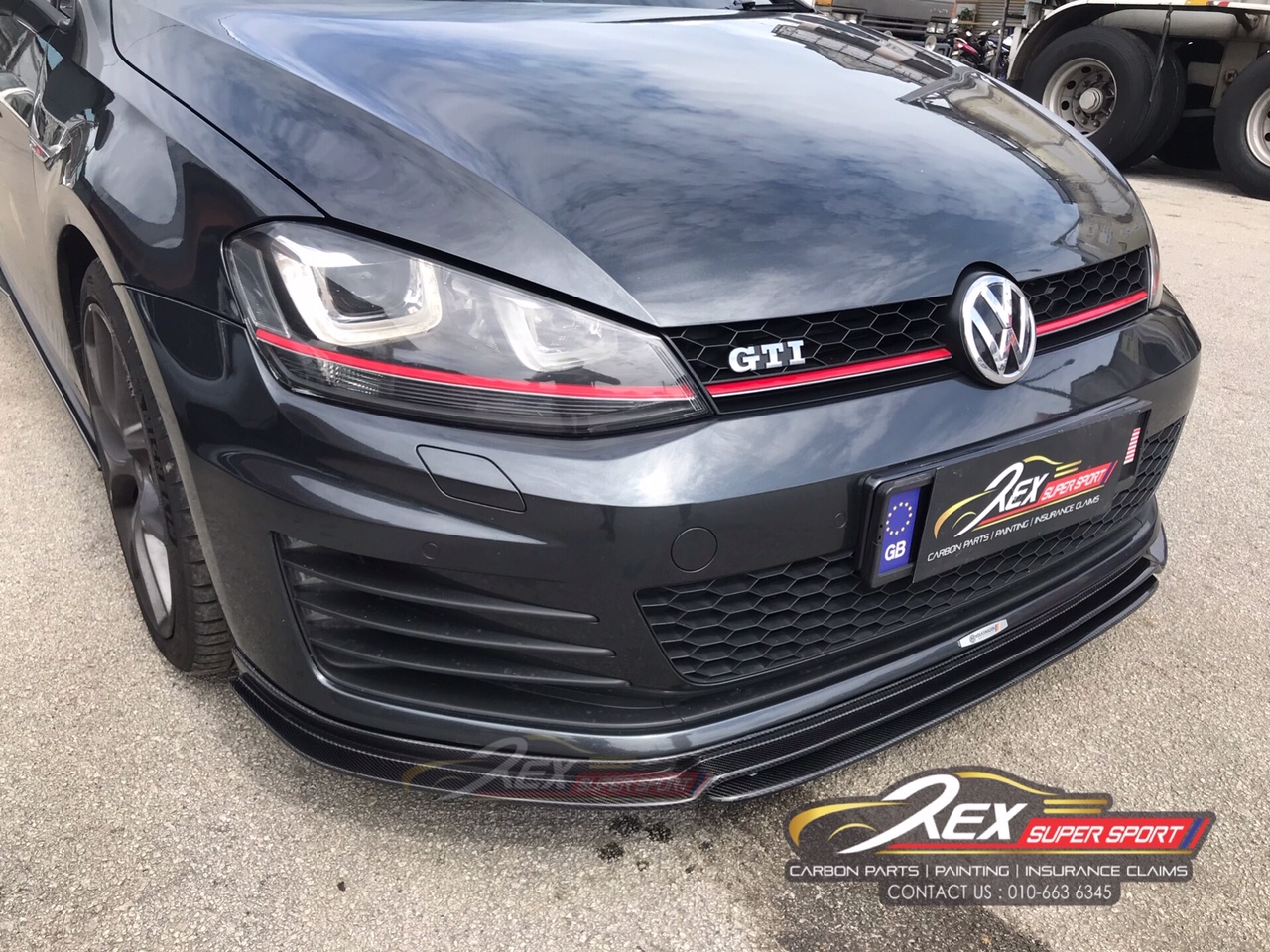 Volkswagen MK7 GTI Front Lip Revozport | Rexsupersport - Specializes In ...