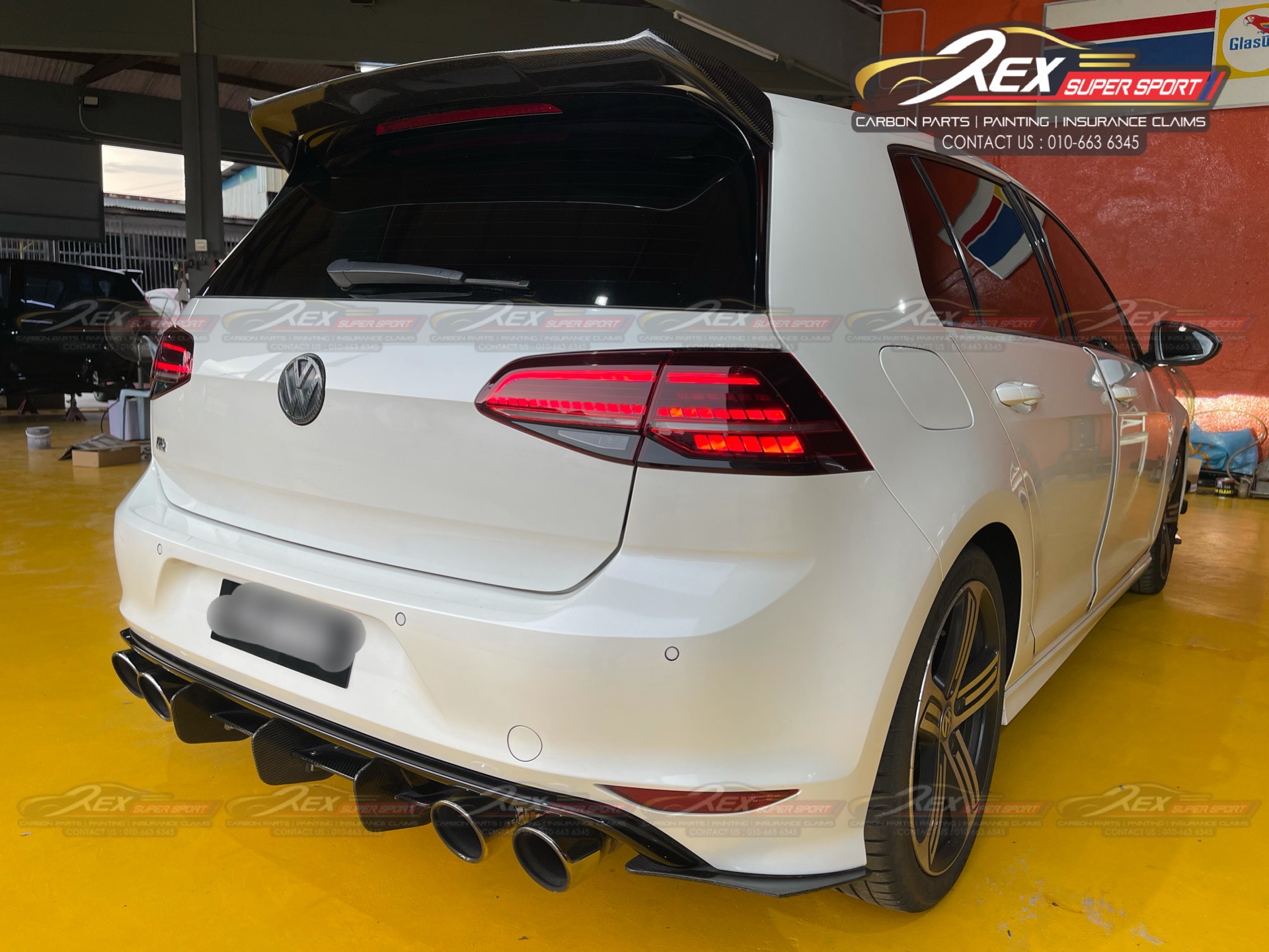 Golf MK7 / MK7.5 Spoiler TSI GTI R Osir | Rexsupersport - Specializes ...