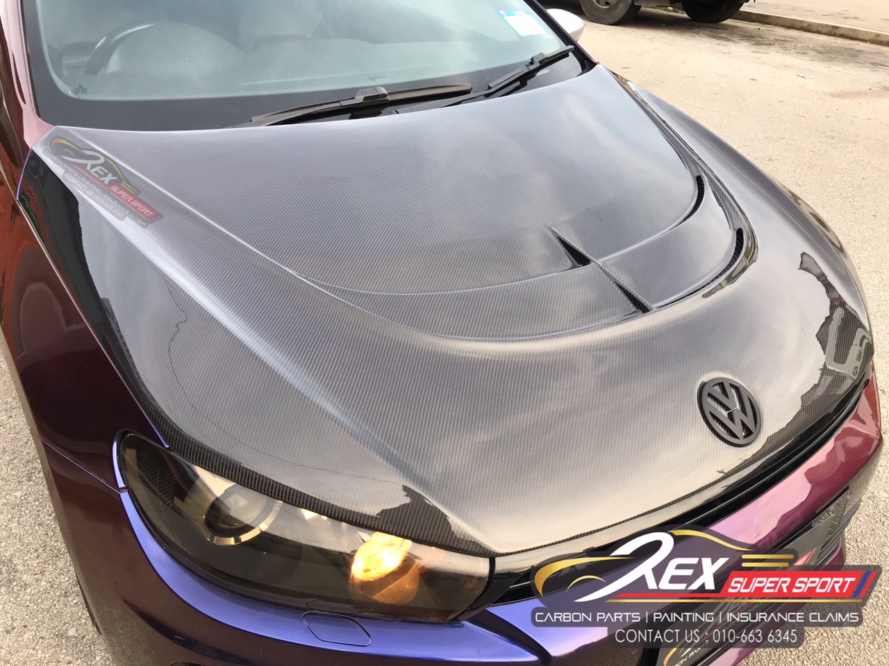 Scirocco Aspec Front Bonnet Carbon | Rexsupersport - Specializes In ...