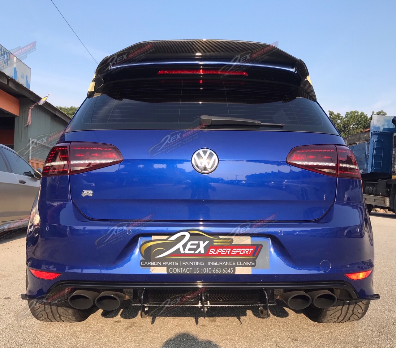 Golf Mk R Maxton Rear Diffuser Carbon Rexsupersport Specializes In Providing Carbon Fibre