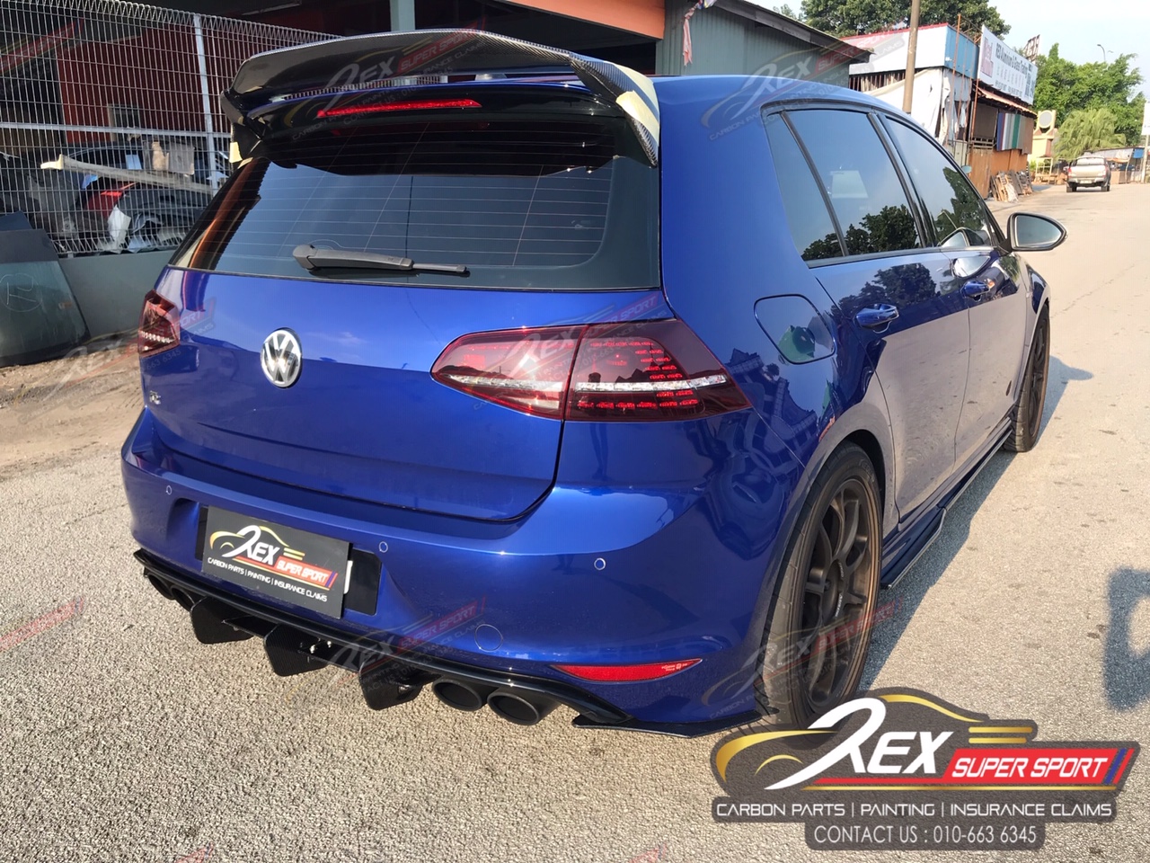 Golf Mk7 R Rear Diffuser Maxton Carbon | Rexsupersport - Specializes In ...