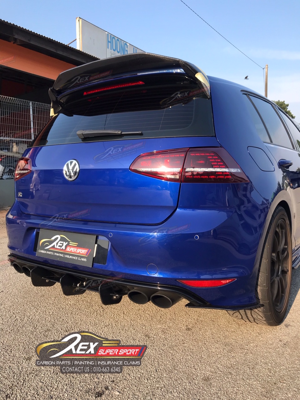 Golf Mk7 R Maxton Rear Diffuser Carbon | Rexsupersport - Specializes In ...