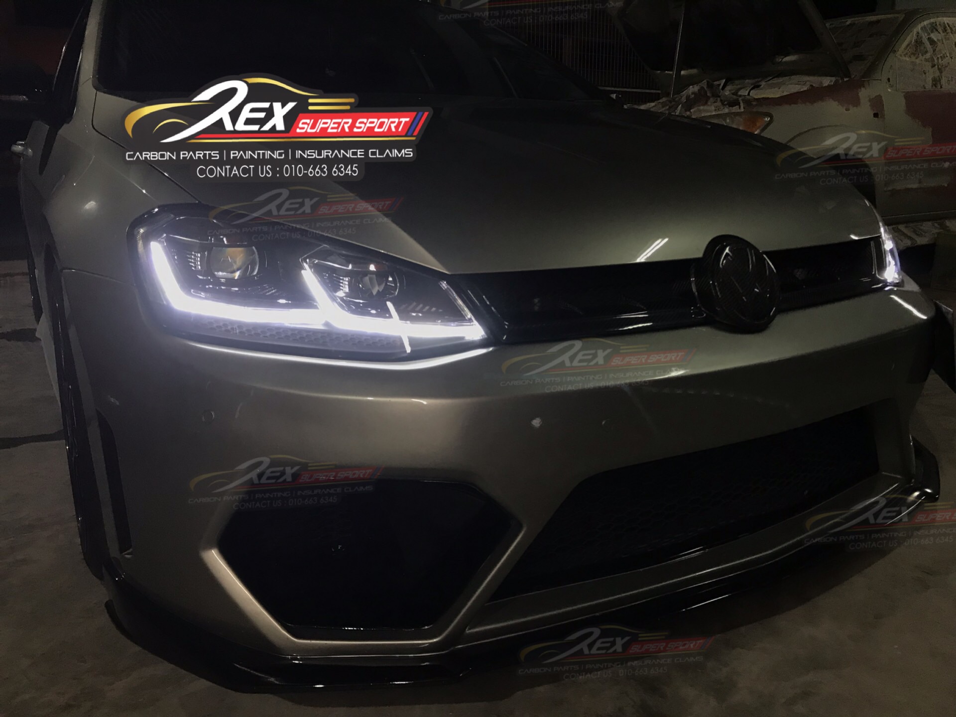 Golf Mk7 Convert Mk7.5 R Style Head Lamp Dynamic Running LED