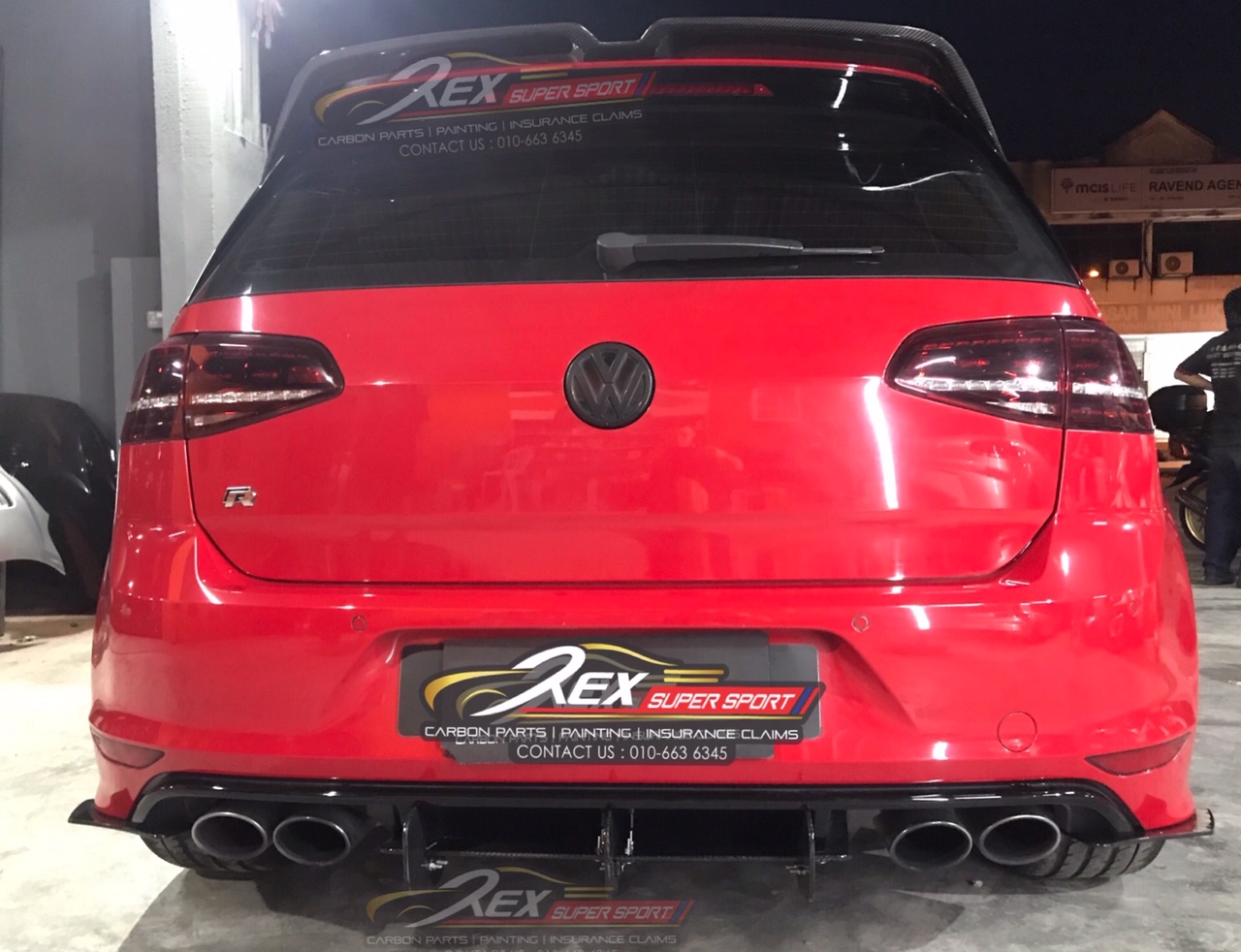 Golf Mk7 R Maxton Rear Diffuser Carbon | Rexsupersport - Specializes In ...