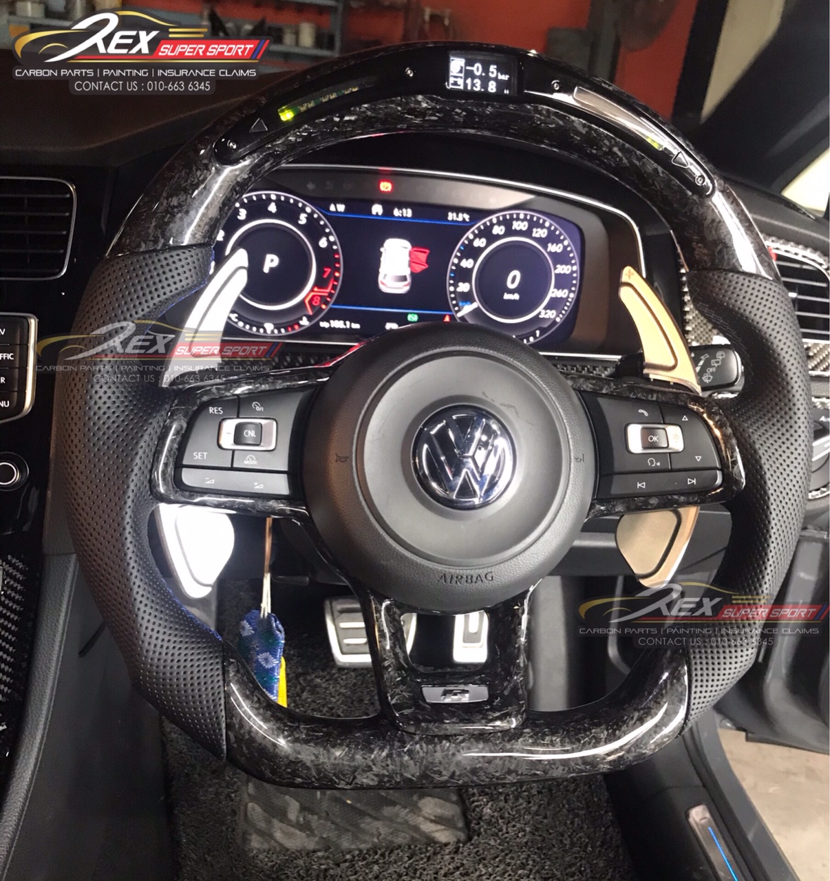 Vw Performance Led Digital Carbon Fiber Steering Rexsupersport