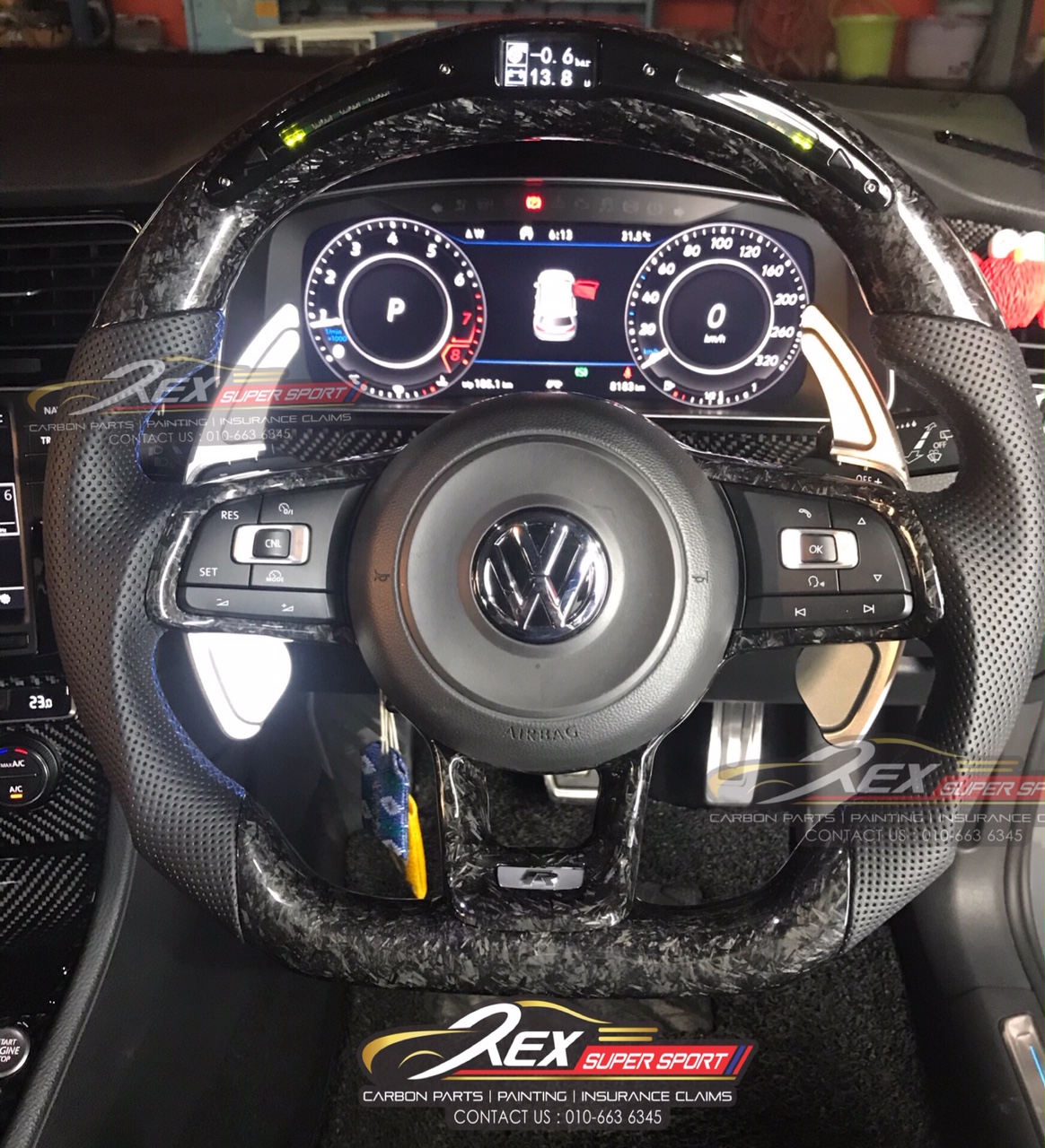 VW Performance LED Digital Carbon Fiber Steering Rexsupersport