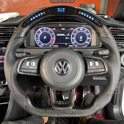 Intérieur VW Golf 7 R Cuir/Noir carbone Commander en ligne à Carseatz