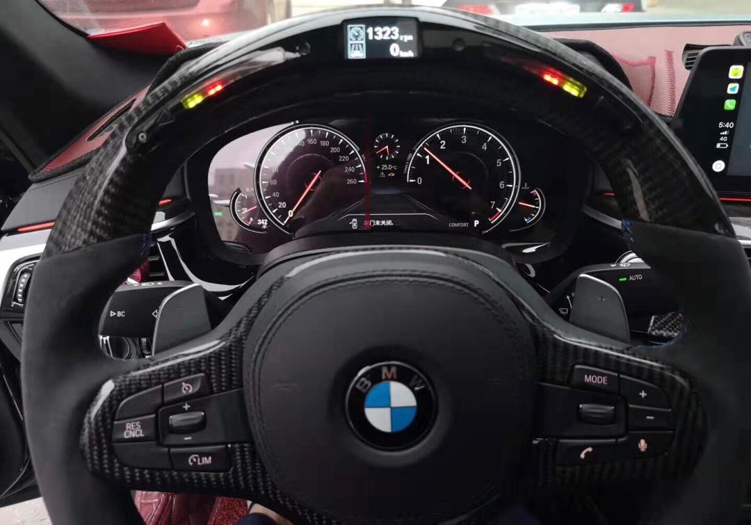 New BMW Performance LED Digital Carbon Fiber Steering Rexsupersport