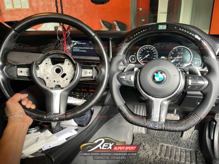 M-Sports Performance LED Digital Carbon Fiber Steering