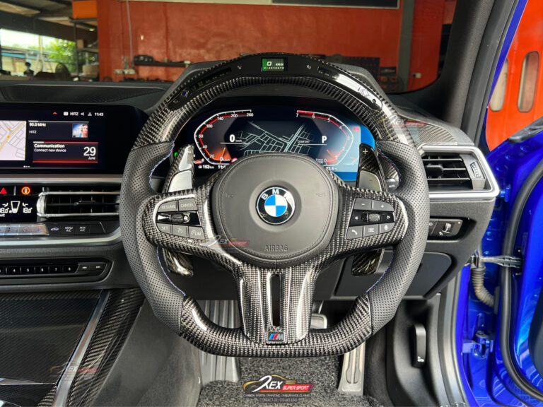 BMW G Series Performance LED Digital Carbon Fiber Steering