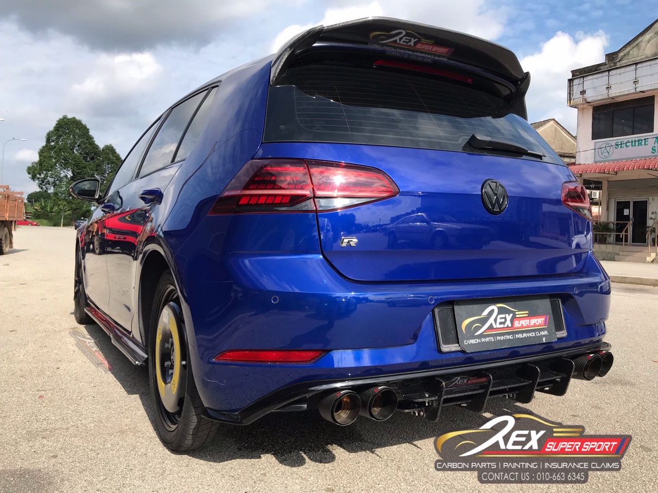 Golf Mk7.5 R Maxton Rear Diffuser Carbon | Rexsupersport - Specializes ...