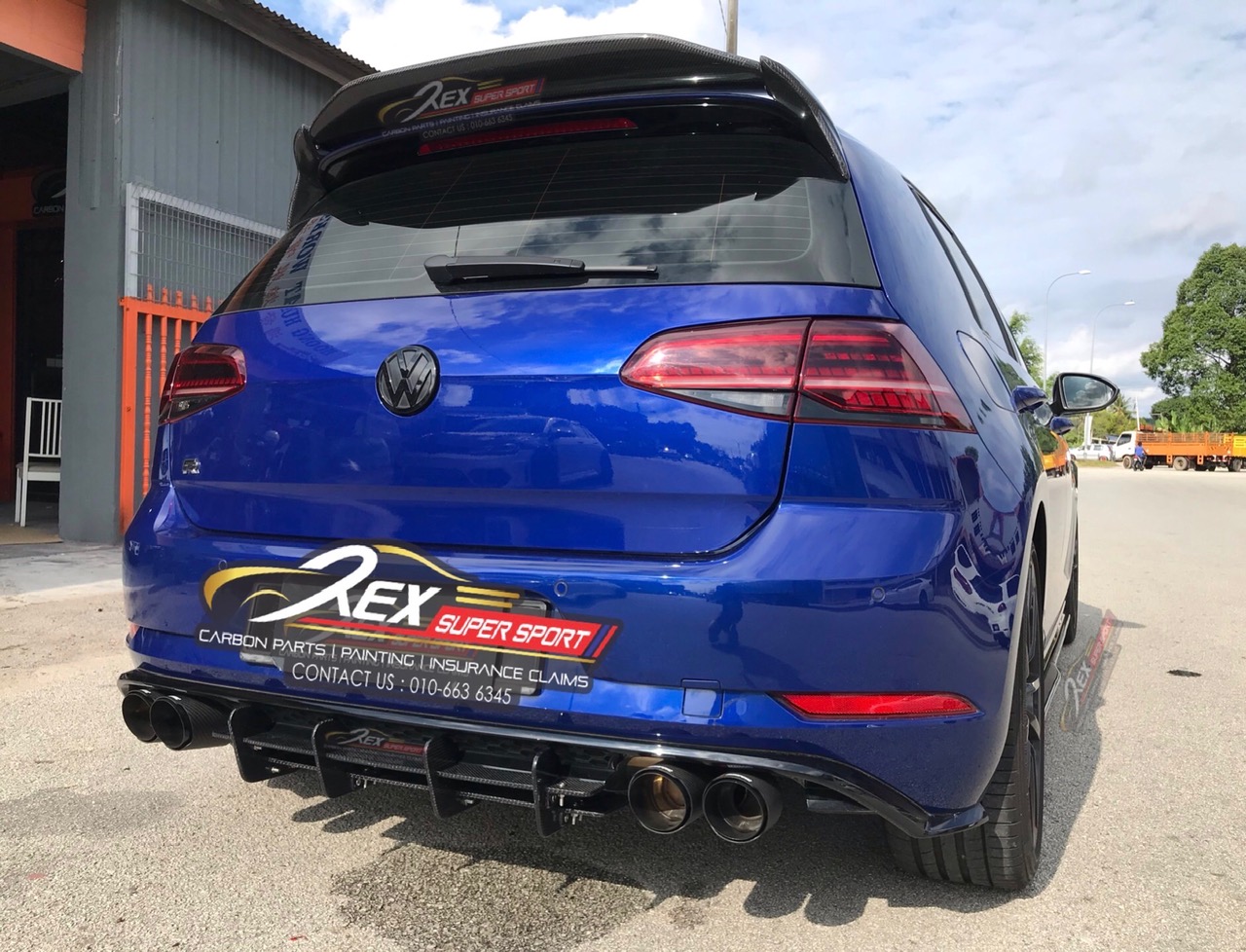 Golf Mk7.5 R Maxton Rear Diffuser Carbon | Rexsupersport - Specializes ...