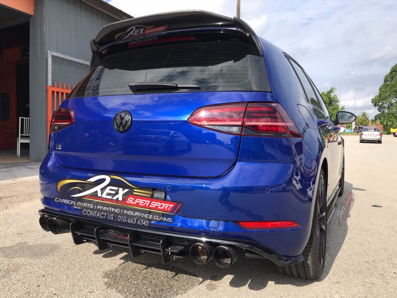 Golf Mk7.5 R Maxton Rear Diffuser Carbon | Rexsupersport - Specializes ...