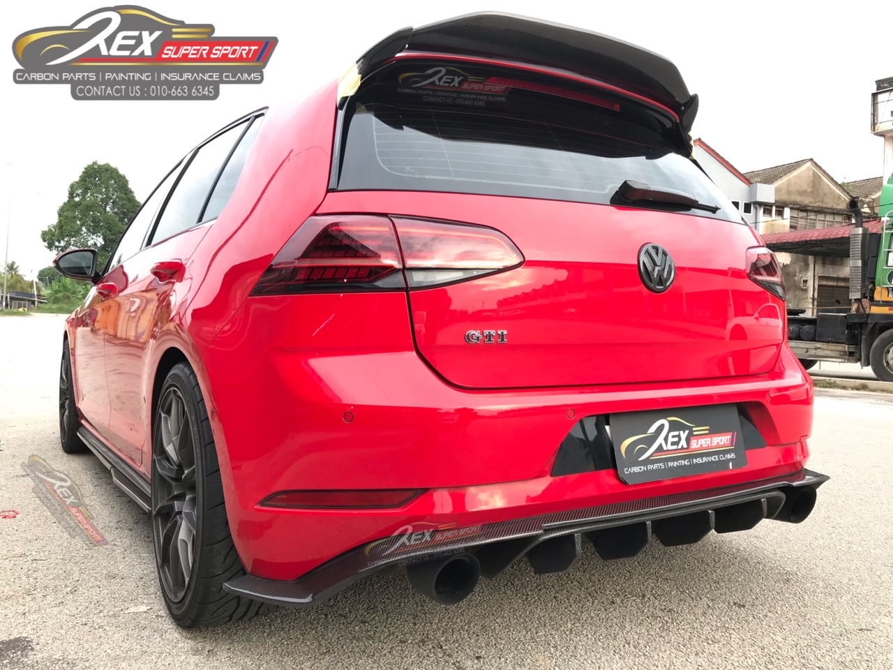 Golf Mk7.5 GTI Rear Diffuser Carbon | Rexsupersport - Specializes In ...