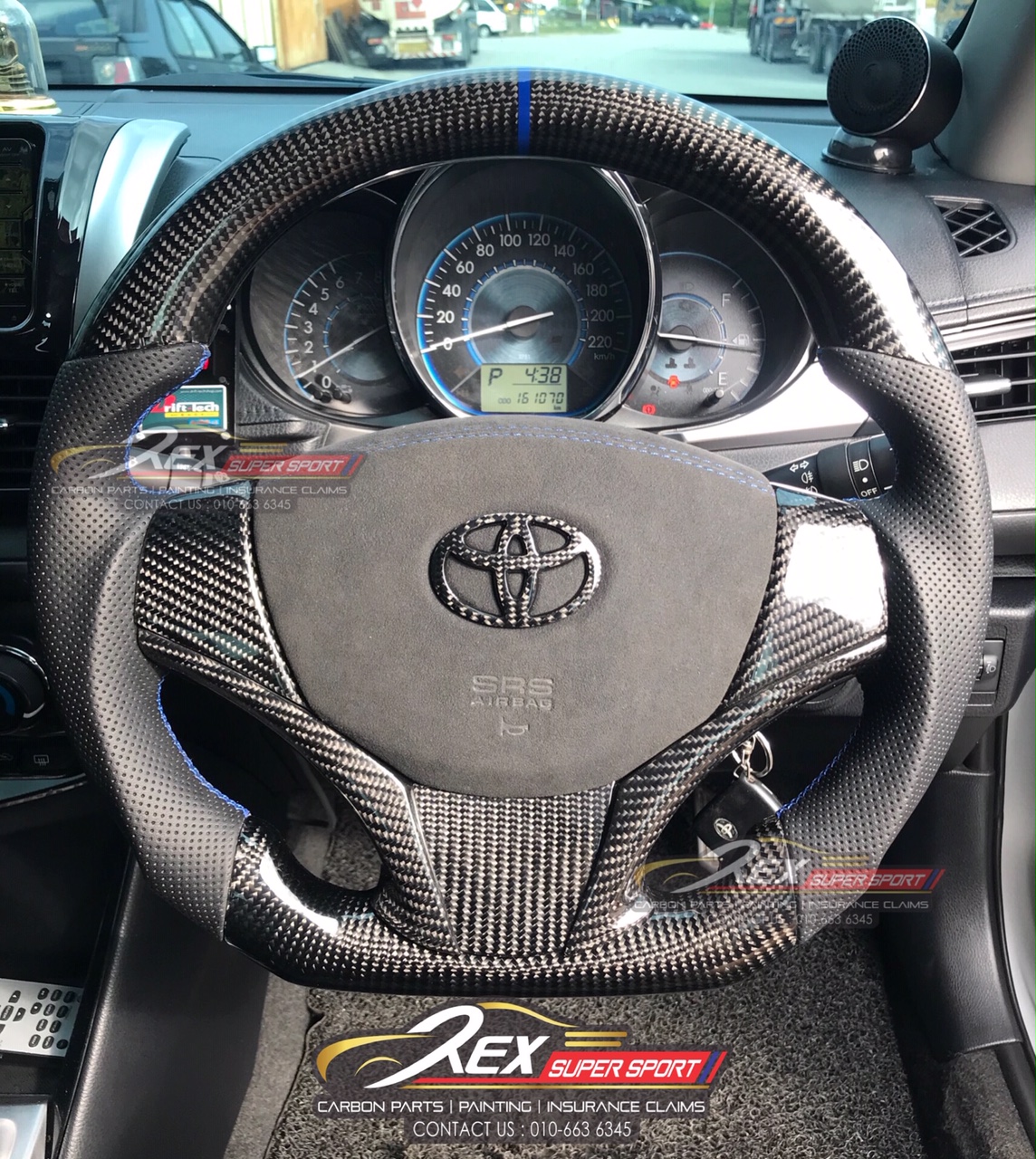 Toyota Vios Carbon Steering 