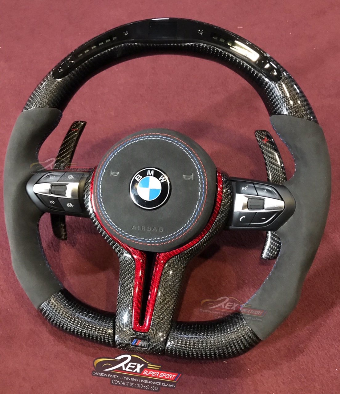 LED Performance M5 F90 Steering Wheel Full Set | Rexsupersport