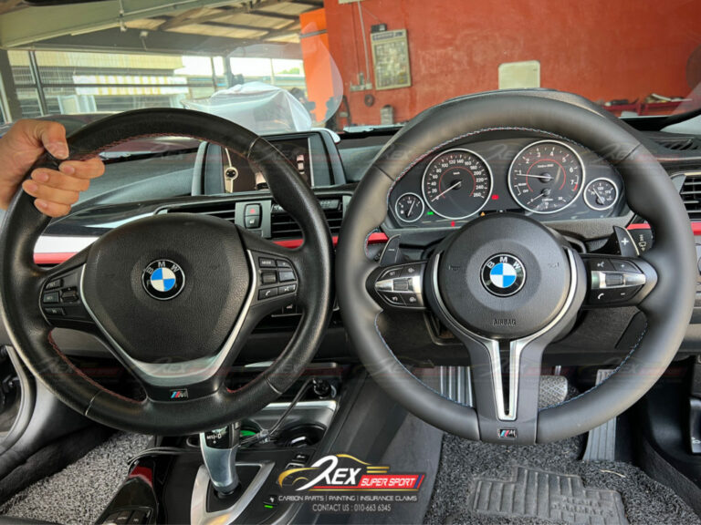 Leather M3 F30 M4 F80 Steering Wheel Full Set