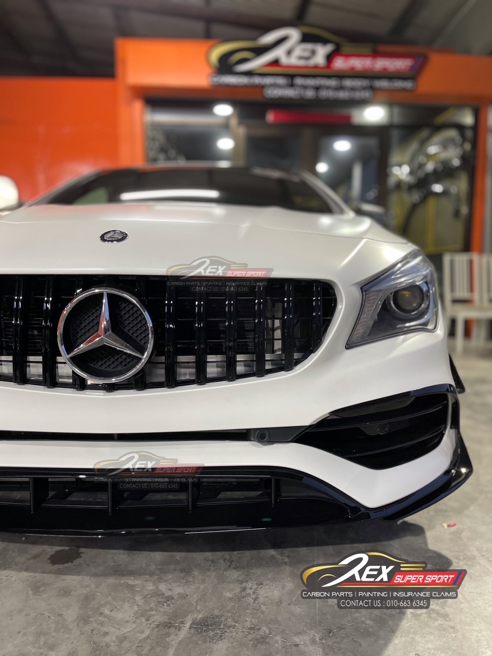 CLA W117 180 200 250 45 AMG Front Grill GT Facelift Black