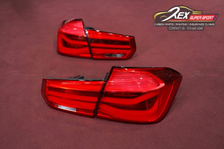 BMW F30 M3 MT LCI Facelift Red LED Dynamic Sequential Signal Rear Tail Lamp