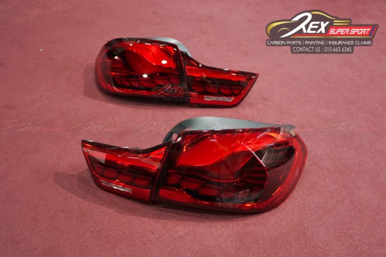 BMW F32 M4 GTS Dragon Red LED Dynamic Motion Sequential Rear Tail Lamp