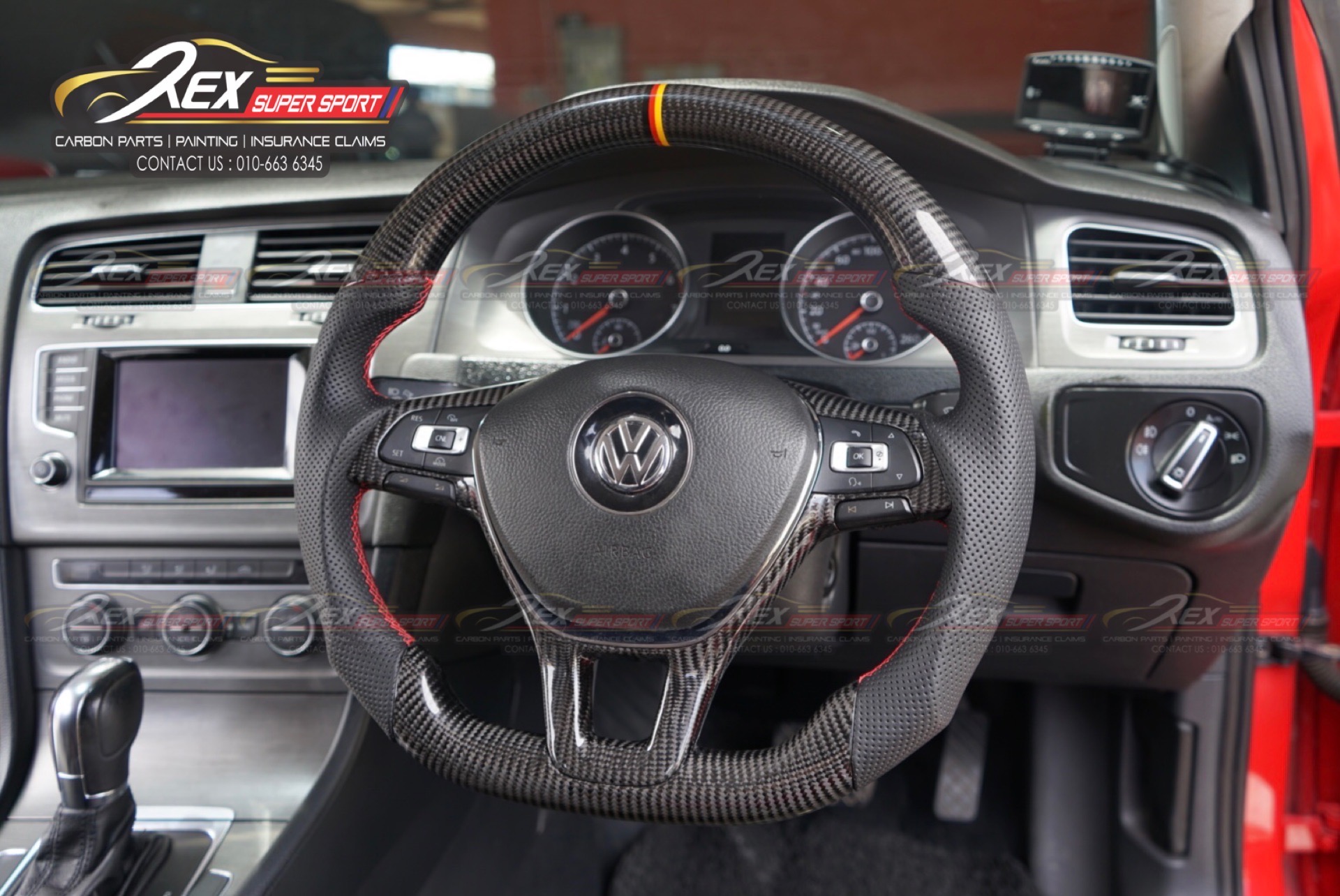 Carbon Fiber Lenkrad Für FIT VW Golf 7 GTI Golf R MK7 Jetta Passat