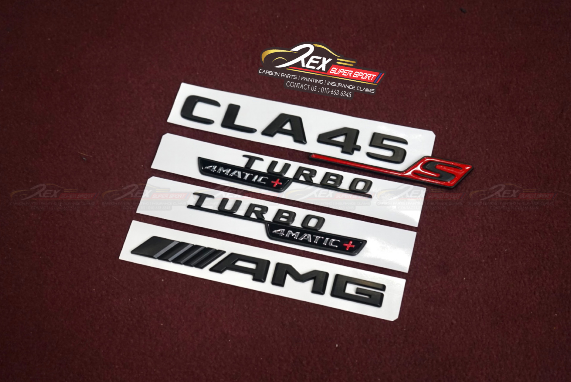 CLA W118 200 250 45s AMG Emblem Logo Badge Set - Rexsupersport ...