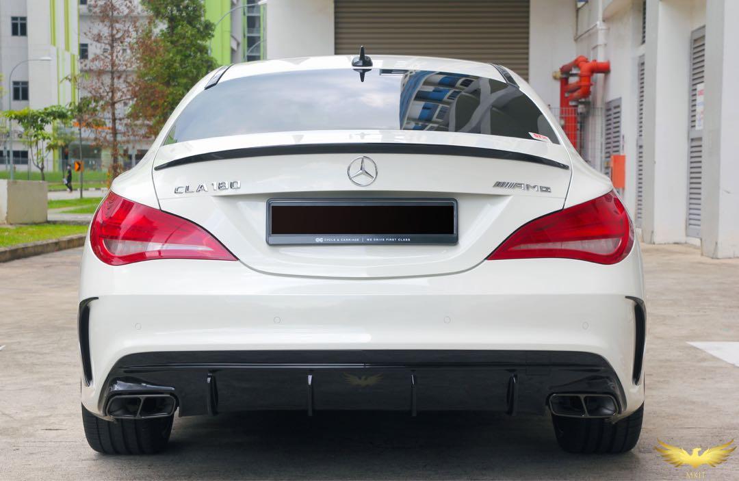 CLA W117 180 200 250 45 AMG Rear Diffuser Facelift Style Carbon Fiber ...