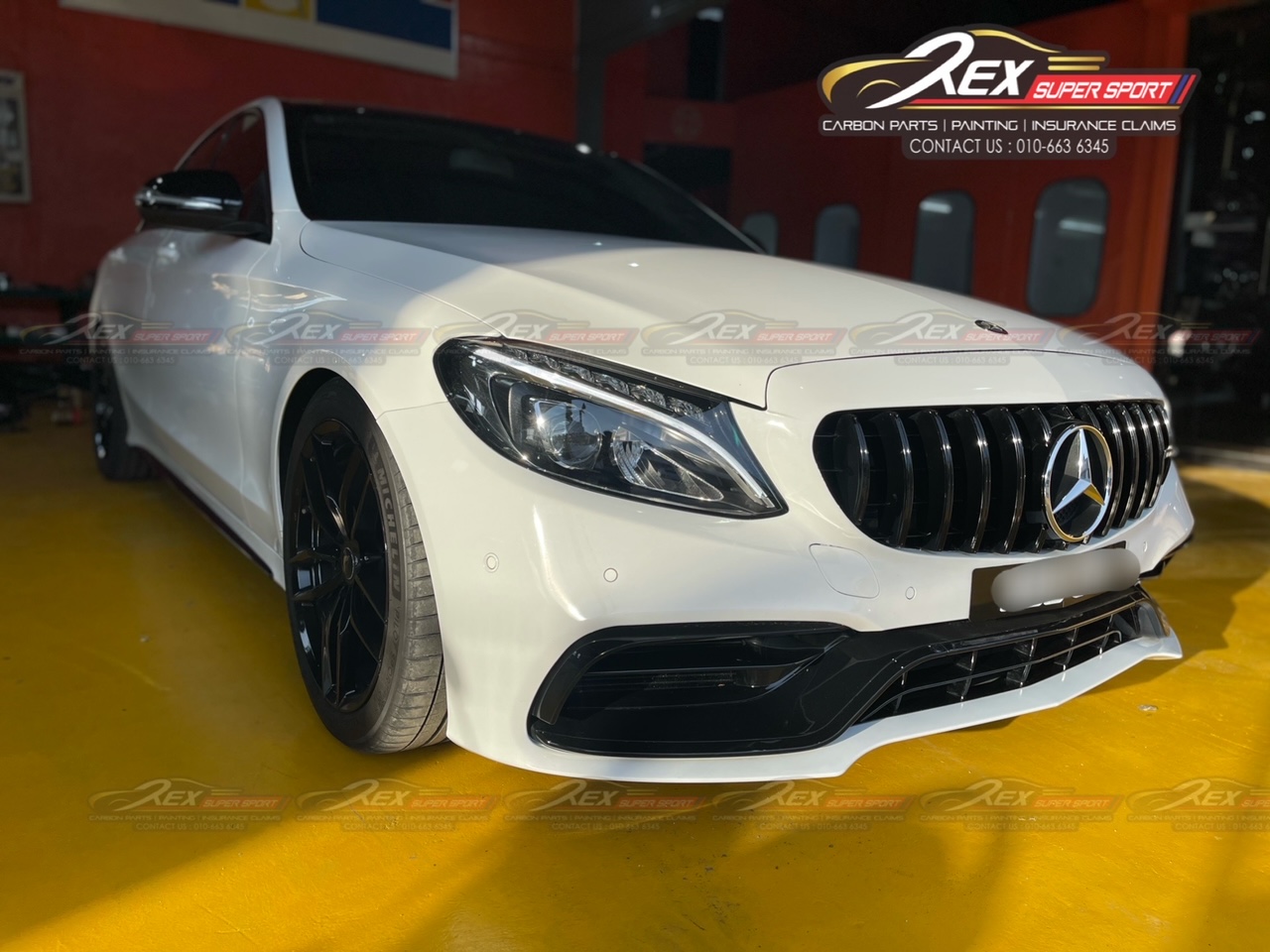 C-CLASS W205 C200 C250 C300 C43 C63 Front Bumper C63s AMG ...