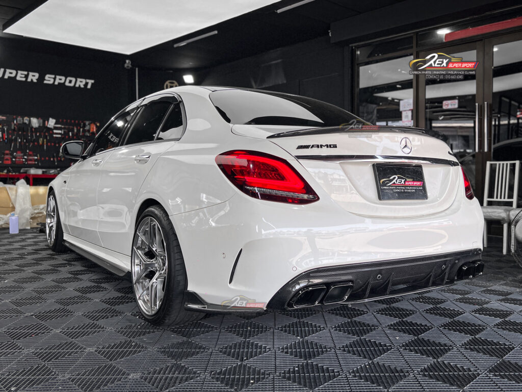 C-CLASS W205 C200 C250 C300 C43 C63 Rear Diffuser C63s Carbon ...