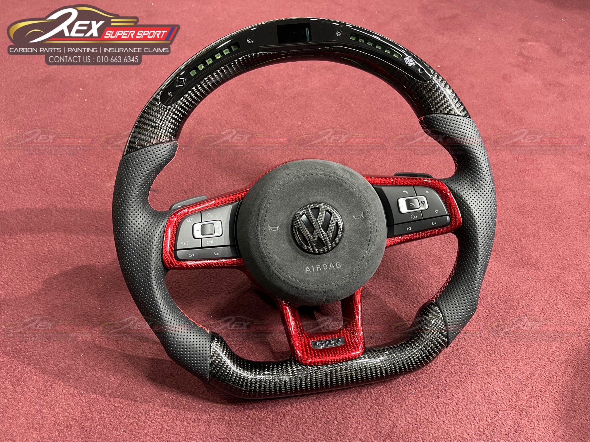 All Volkswagen Retrofit To Mk7.5 GTI R LED Performance Carbon Steering