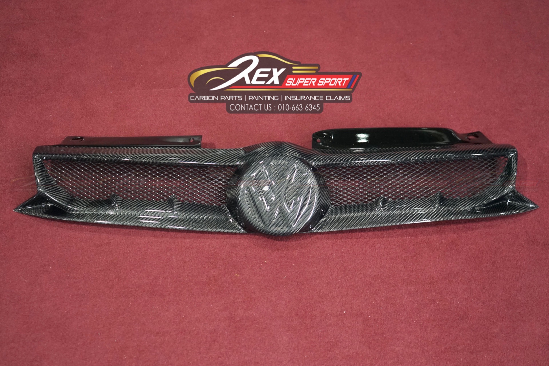 Golf MK6 Front Grill Carbon | Rexsupersport - Specializes In Providing ...