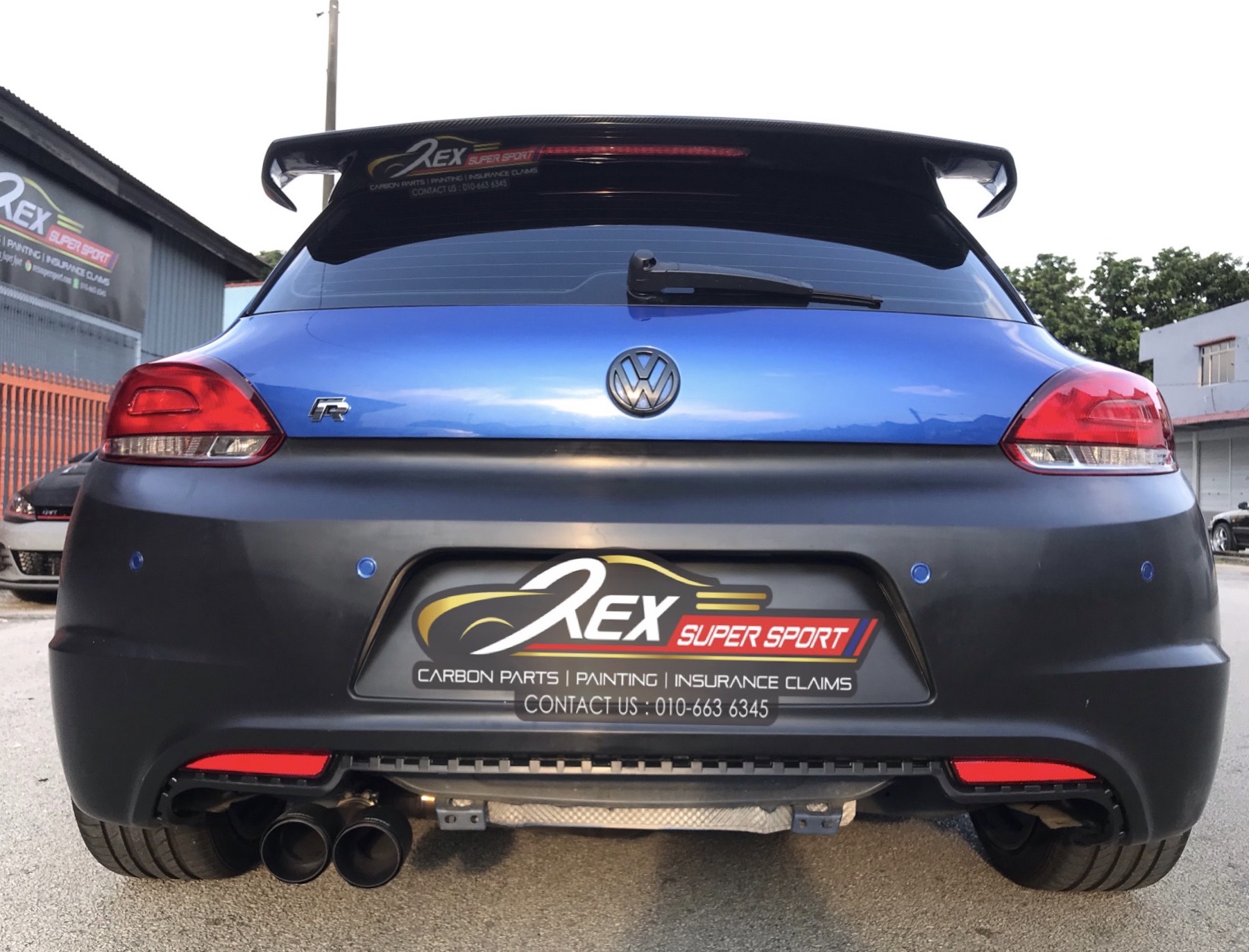 Scirocco Old R Bumper Rear Complete Rexsupersport Specializes In Providing Carbon Fibre