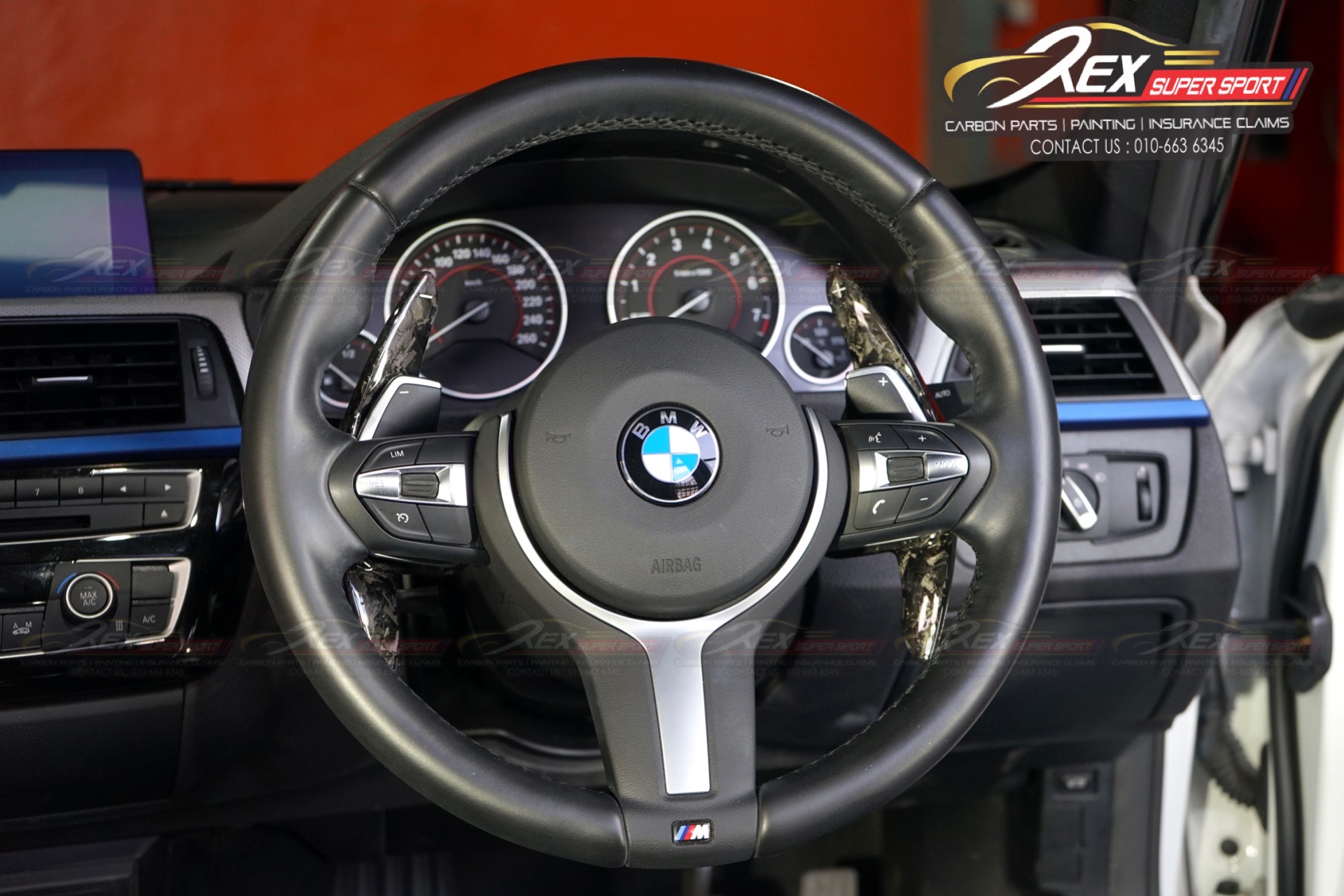 BMW M Series Paddle Shift Extension Red / Black / Carbon