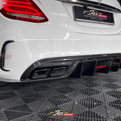 C-CLASS W205 C200 C250 C300 C43 C63 Rear Diffuser TAKD Dry Carbon