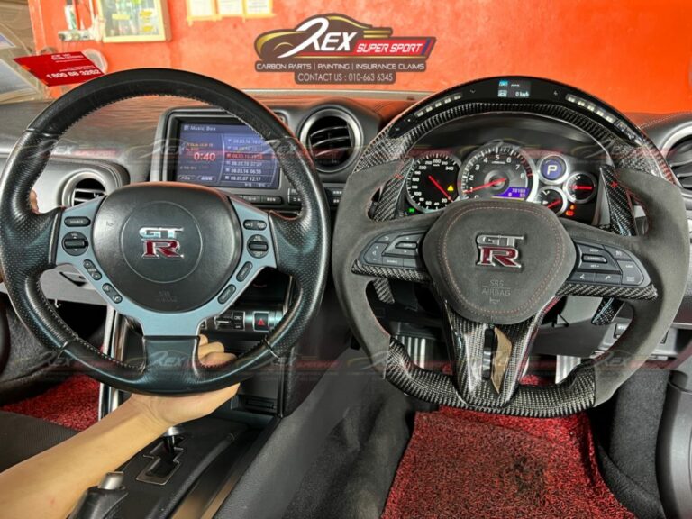 New GTR Steering Wheel Performance LED Carbon Fiber