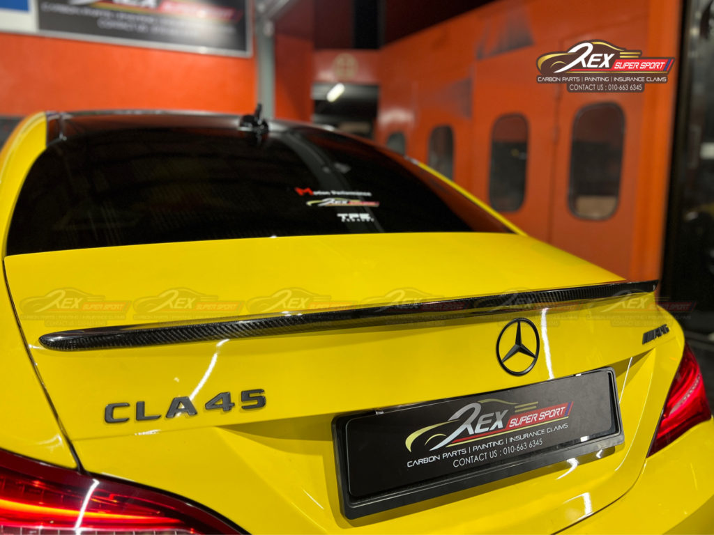 CLA W117 180 200 250 45 AMG Spoiler AMG Carbon Fiber - Rexsupersport -  Specializes In Providing Carbon Fibre Parts and Accessories