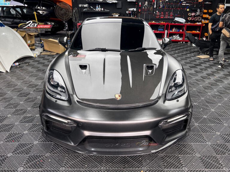 Porsche Cayman 718 Convert GT4 RS Front Bumper Dry Carbon