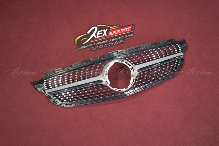 C-CLASS W205 C200 C250 C300 C43 C63 Front Grill Diamond