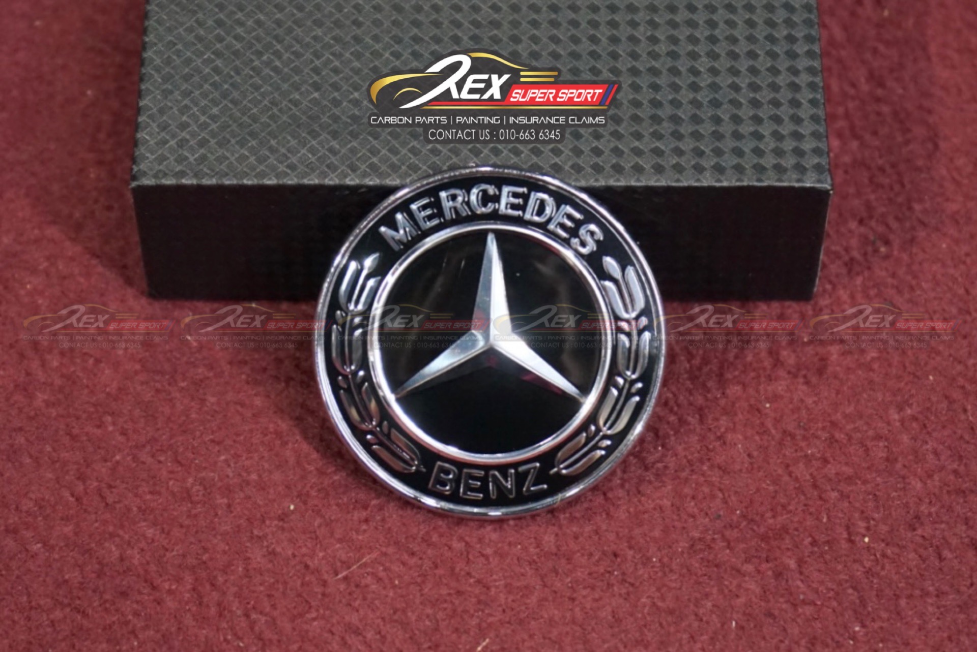 Mercedes CLA W117 A-Class W176 GLA X156 Front Bonnet Logo Badges Emblem - Rexsupersport - Specializes In Providing Carbon Parts and Accessories