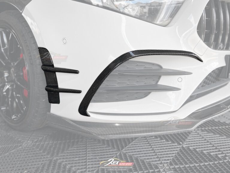 A-CLASS W177 V177 A250 A35 AMG Front Air Vent Canard Set Carbon Forged