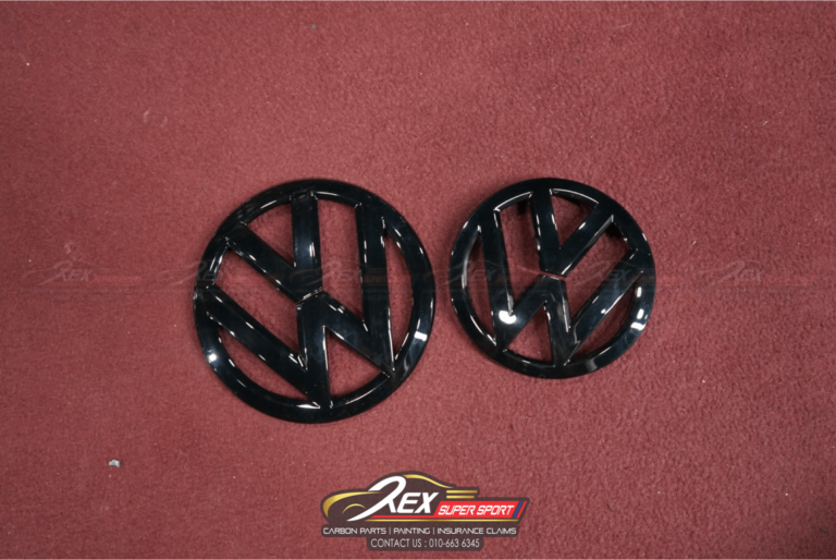 Golf MK6 VW Logo Emblem Gloss Black