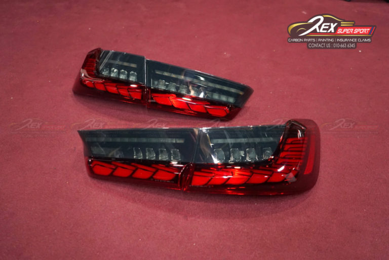 BMW G20 GTS Dragon Red LED Dynamic Motion Sequential Rear Tail Lamp